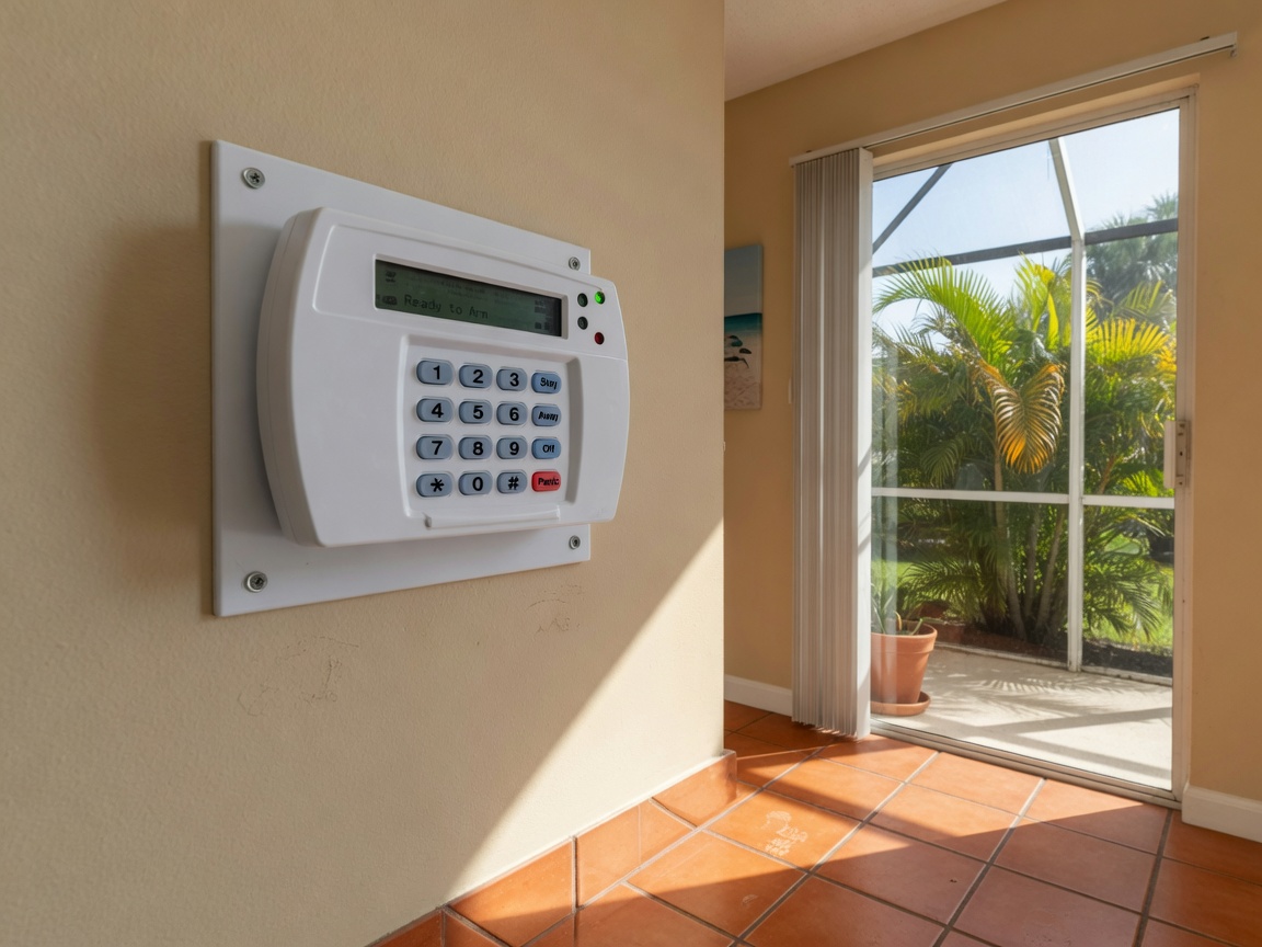 Home alarm keypad