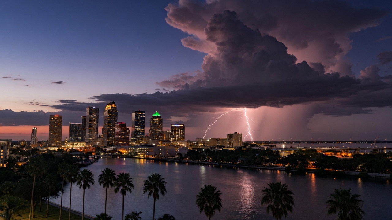 Storm light over Tampa